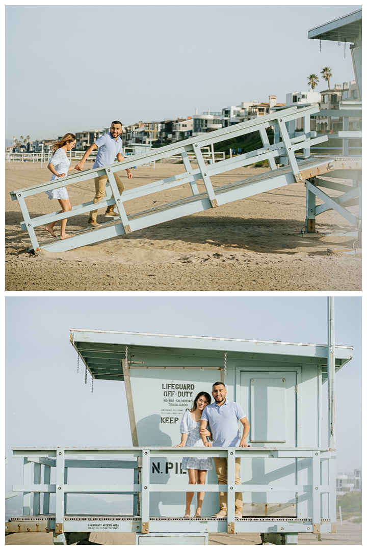 Engagement Photos at the Beach in Manhattan Beach | Itzel & Oscar