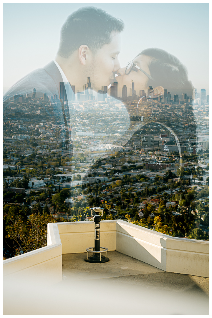 Griffith Observatory Engagement Photos in Los Feliz | Jeanette & Joel