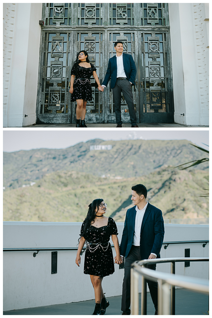 Griffith Observatory Engagement Photos in Los Feliz | Jeanette & Joel