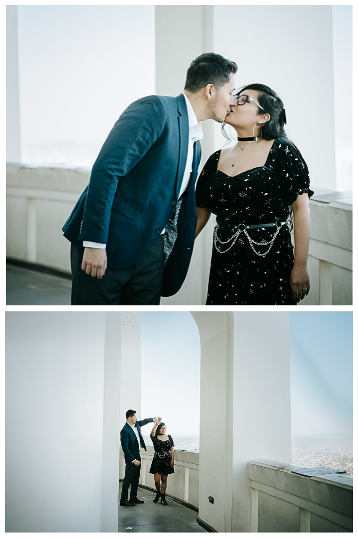 Griffith Observatory Engagement Photos in Los Feliz | Jeanette & Joel