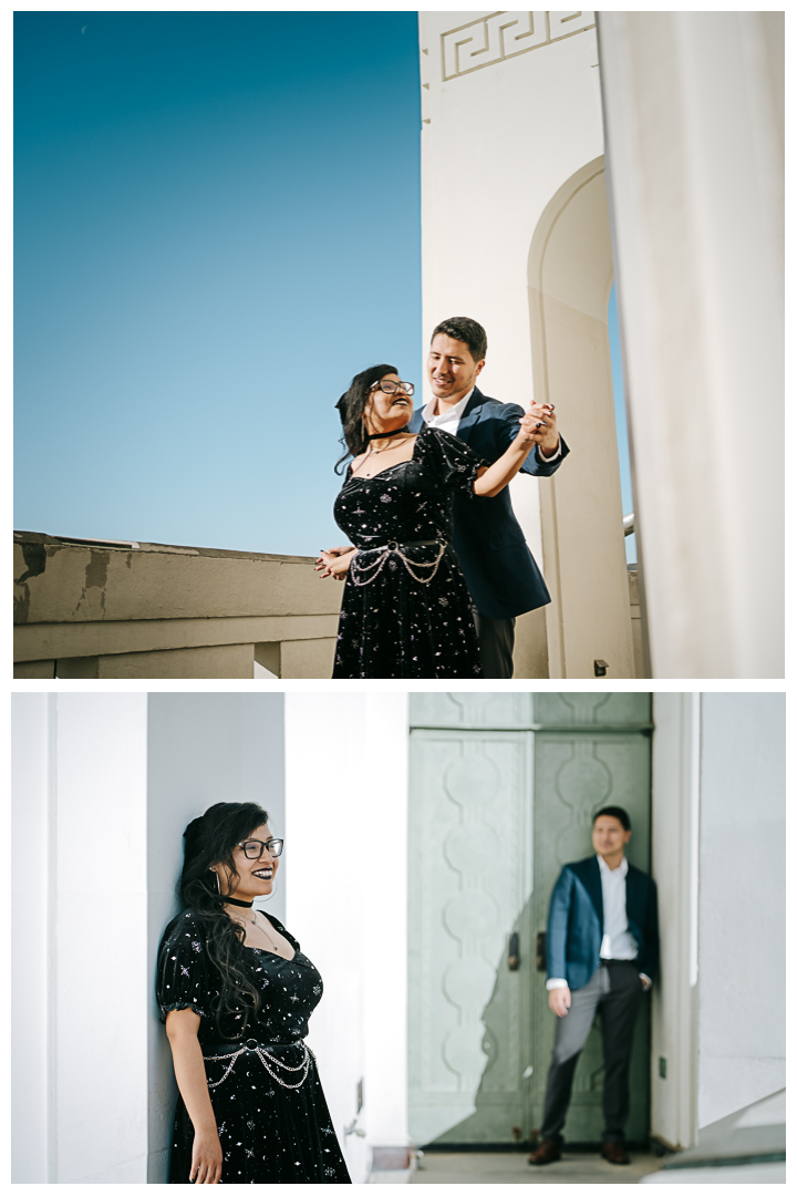 Griffith Observatory Engagement Photos in Los Feliz | Jeanette & Joel