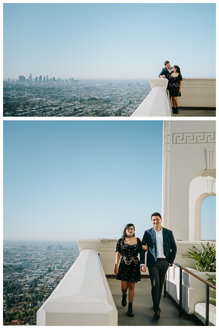 Griffith Observatory Engagement Photos in Los Feliz | Jeanette & Joel