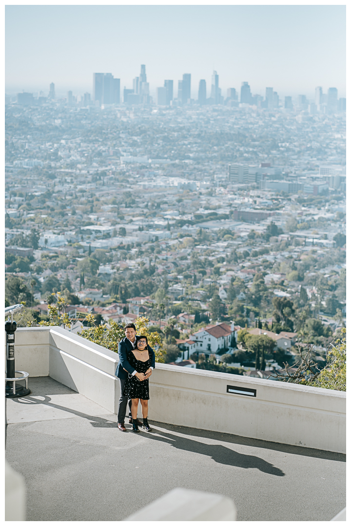 Griffith Observatory Engagement Photos in Los Feliz | Jeanette & Joel