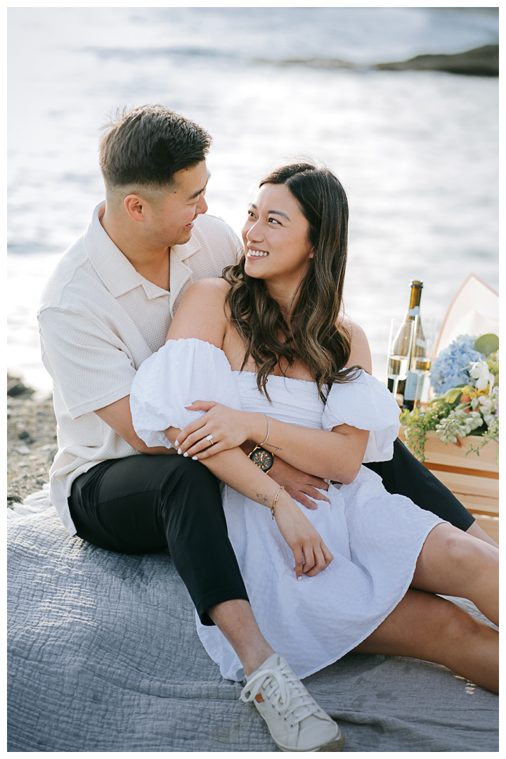 Laguna Beach Romantic Surprise Proposal at Treasure Island Beach | Monique & Garrett