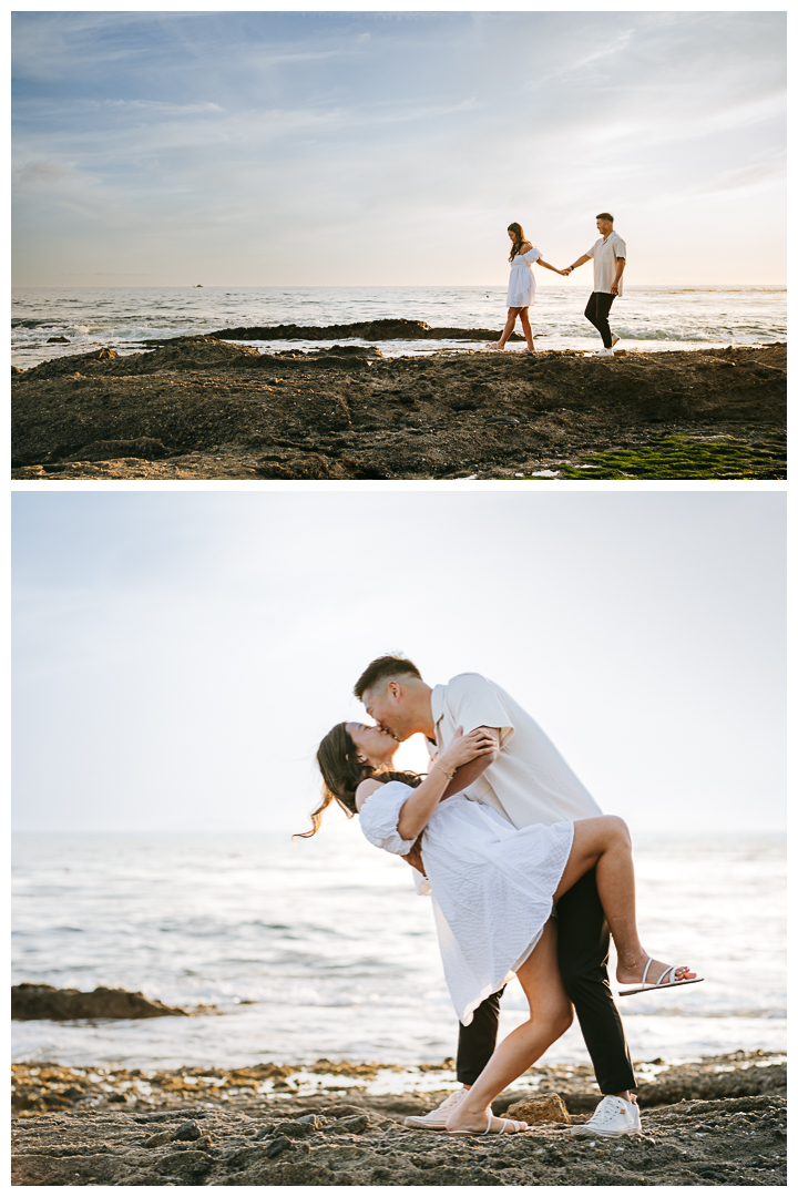 Laguna Beach Romantic Surprise Proposal at Treasure Island Beach | Monique & Garrett