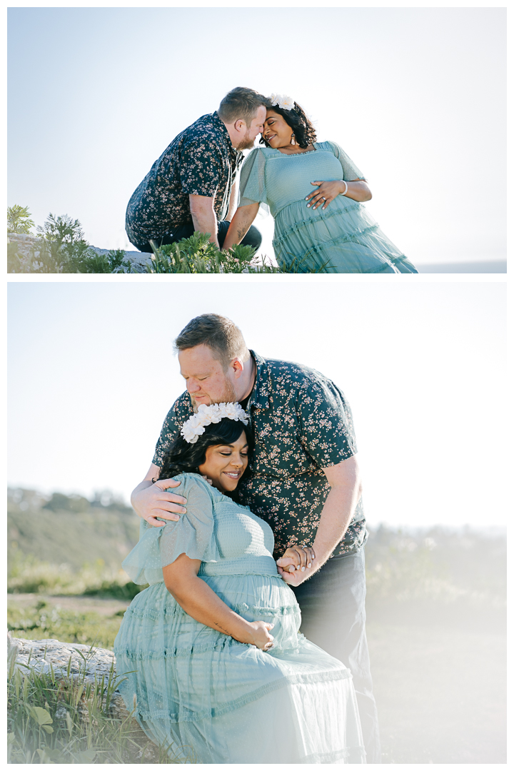 Palos Verdes Maternity Session at Sunset Golden Hour, Los Angeles, California