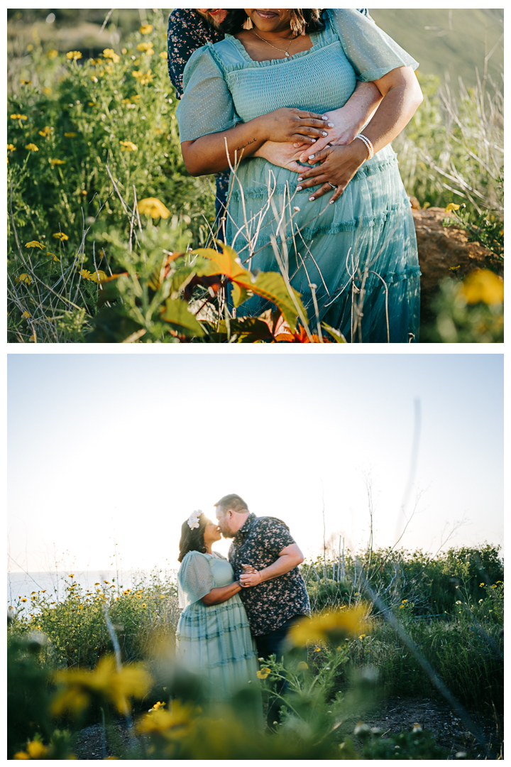 Palos Verdes Maternity Session at Sunset Golden Hour, Los Angeles, California