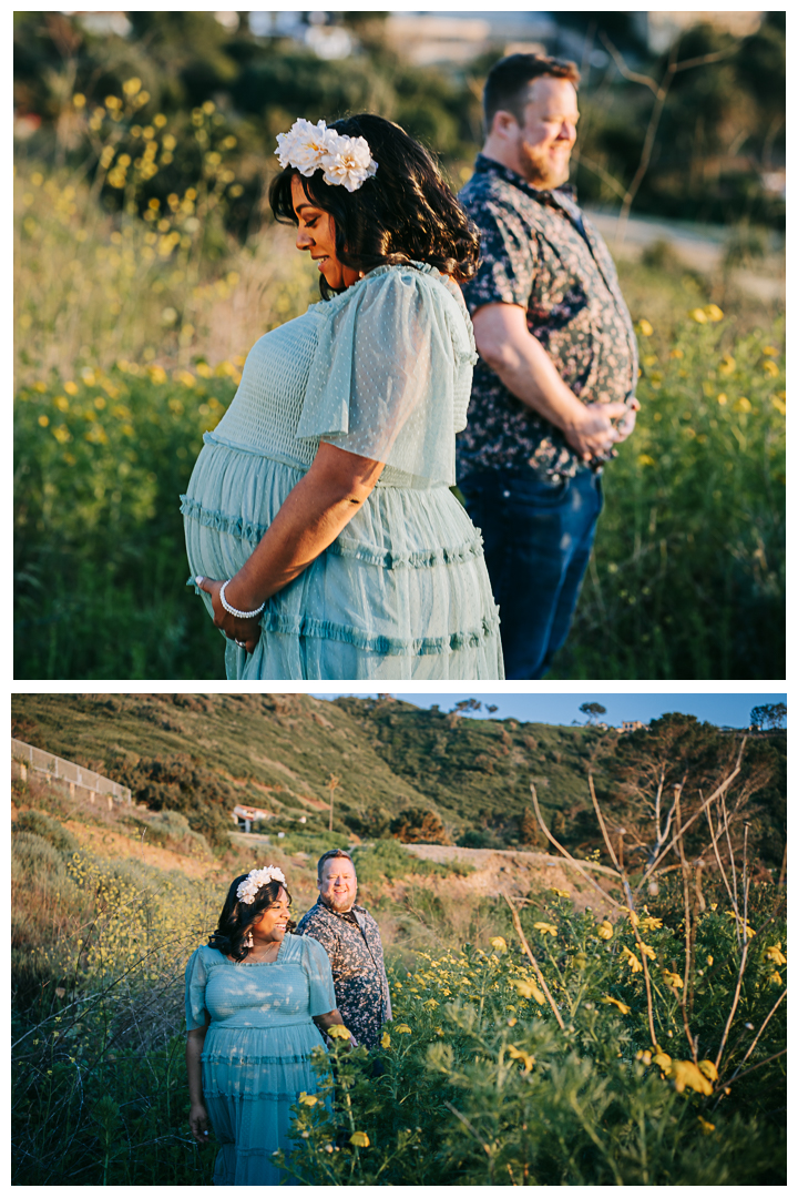 Palos Verdes Maternity Session at Sunset Golden Hour, Los Angeles, California