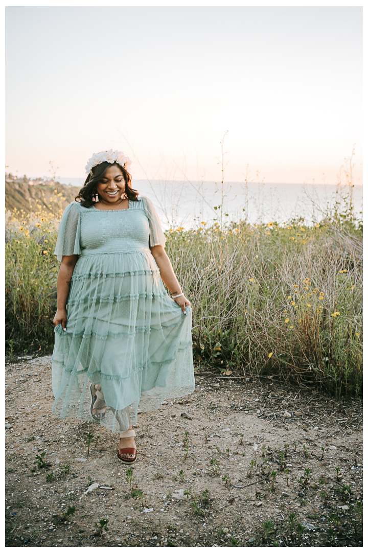 Palos Verdes Maternity Session at Sunset Golden Hour, Los Angeles, California