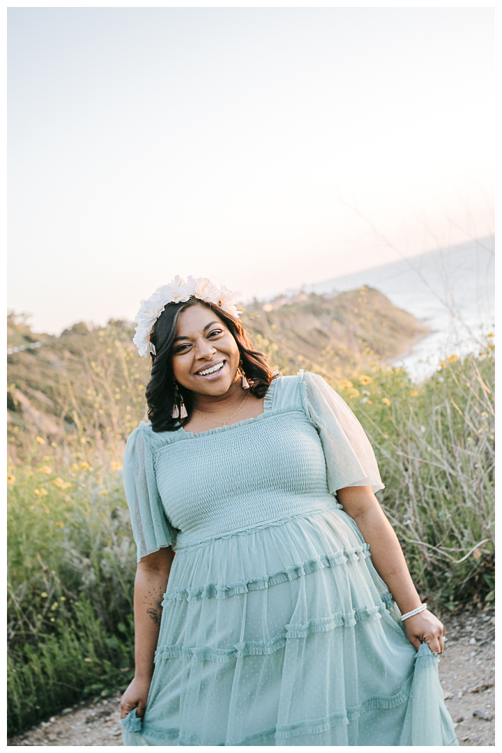 Palos Verdes Maternity Session at Sunset Golden Hour, Los Angeles, California