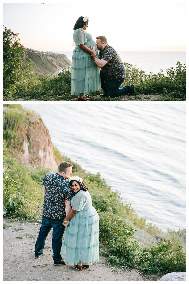 Palos Verdes Maternity Session at Sunset Golden Hour, Los Angeles, California