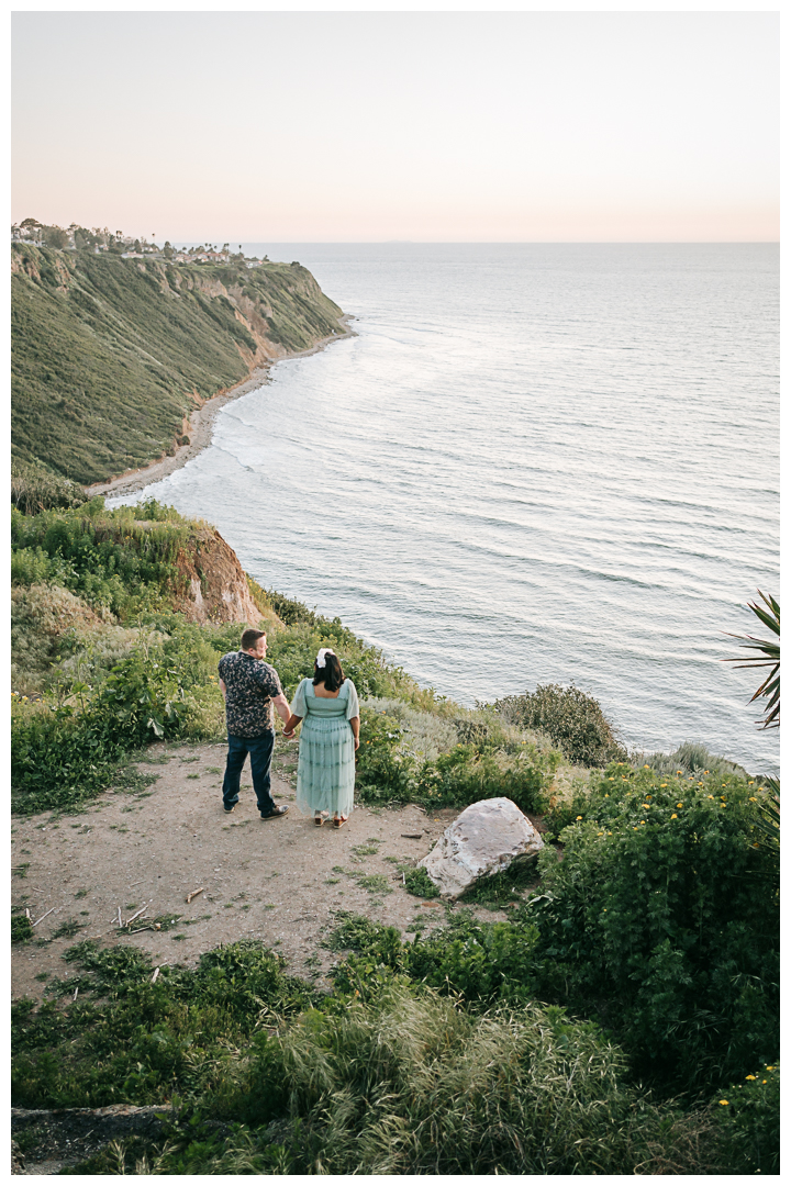 Palos Verdes Maternity Session at Sunset Golden Hour, Los Angeles, California