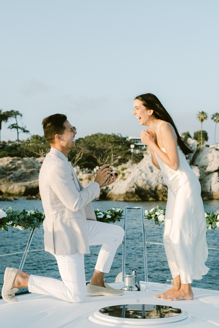 Romantic Boat Proposal in California | Mary & Thomas