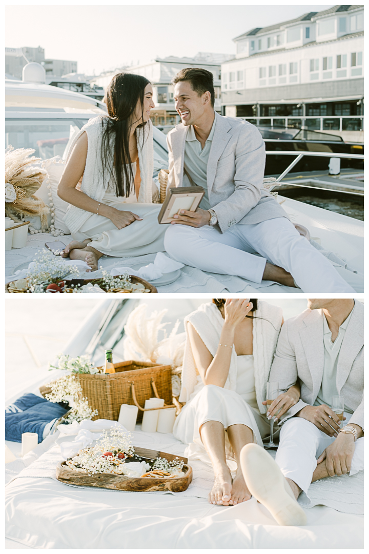 Romantic Boat Proposal in Newport Beach, California | Mary & Thomas