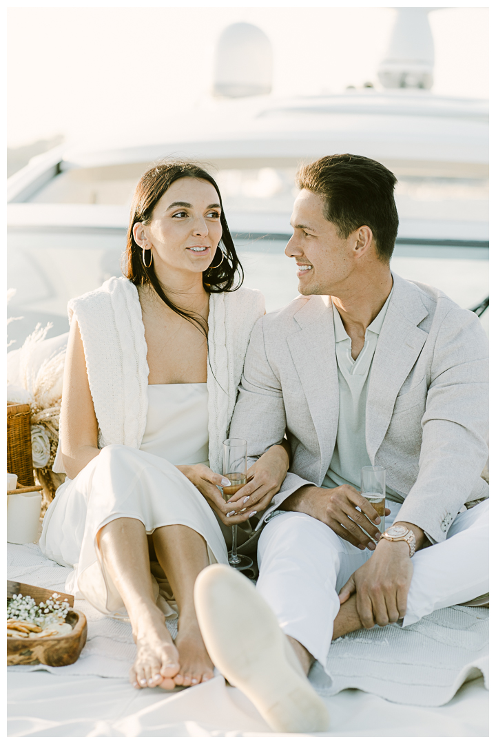 Romantic Boat Proposal in Newport Beach, California | Mary & Thomas