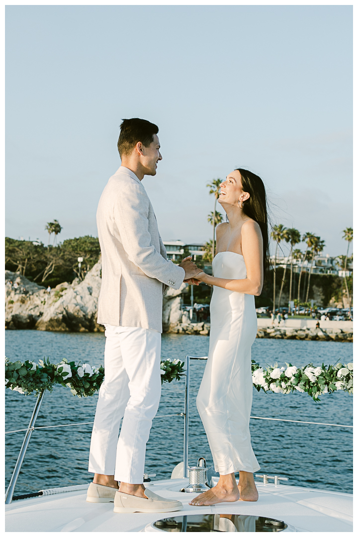 Romantic Boat Proposal in Newport Beach, California | Mary & Thomas