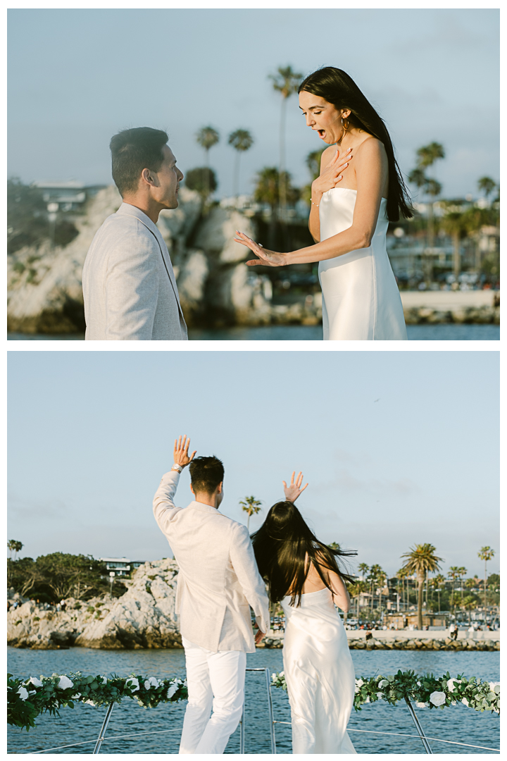 Romantic Boat Proposal in Newport Beach, California | Mary & Thomas