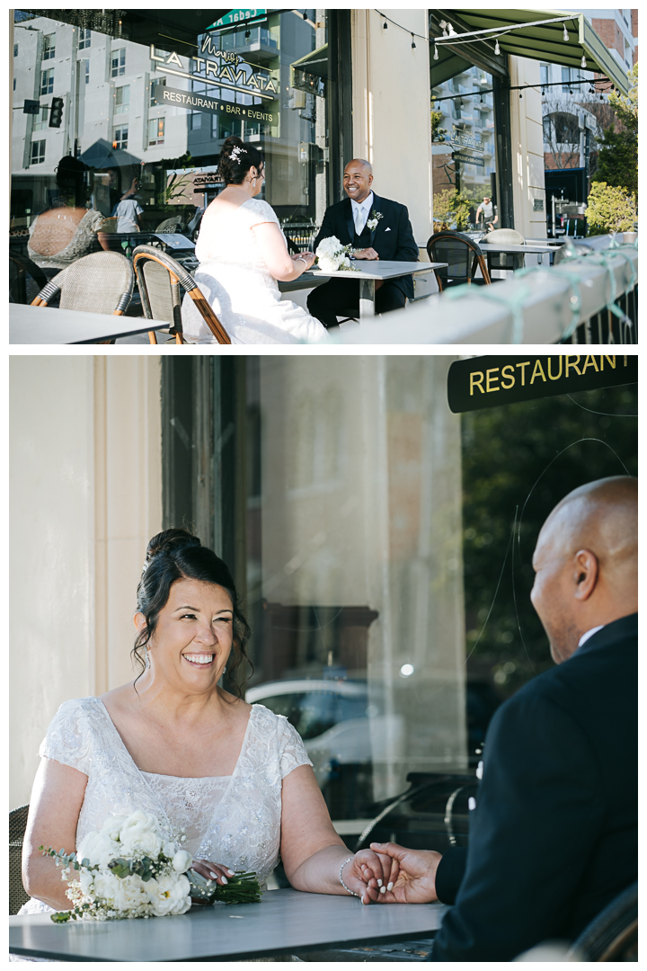 Long Beach Micro Wedding at La Traviata Italian Restaurant | Silvia & Brian