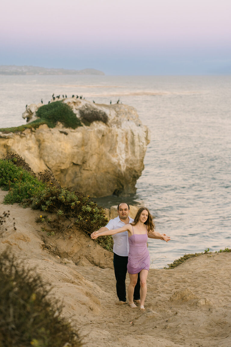 Malibu El Matador Beach Engagement Photos | Angie & Adili