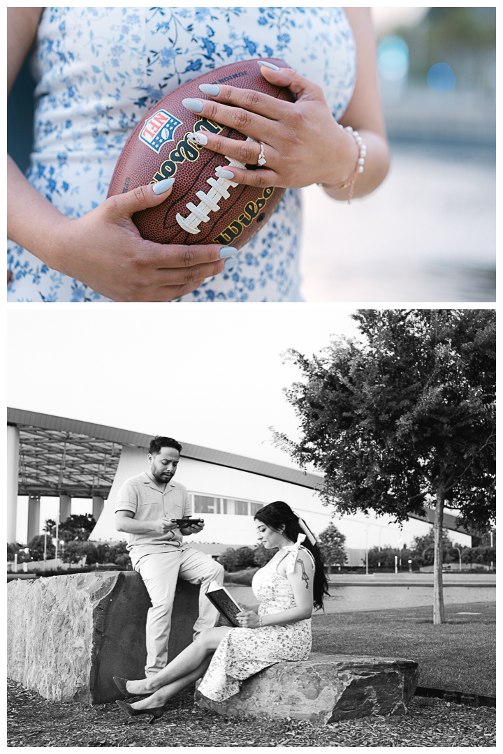 California Hollywood Park by SoFi Stadium Engagement Photoshoot | Leslie & Alfredo