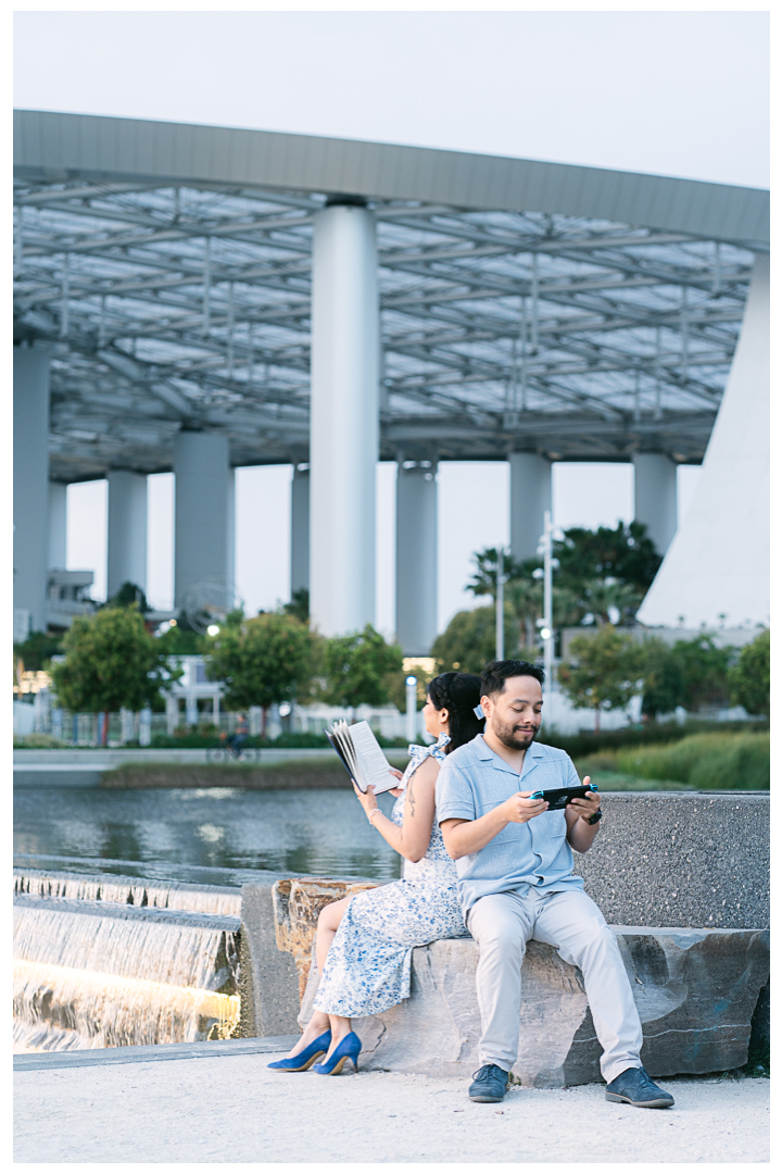 California Hollywood Park by SoFi Stadium Engagement Photoshoot | Leslie & Alfredo