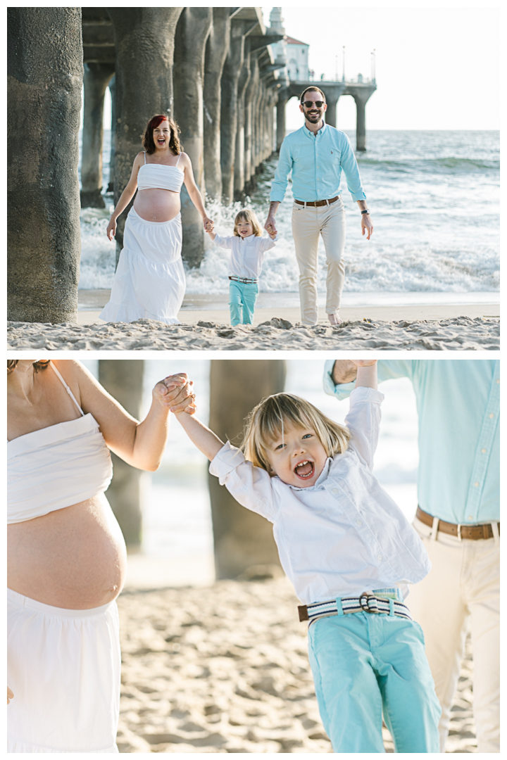 Manhattan Beach Maternity & Family Photo Session | The Engler Family