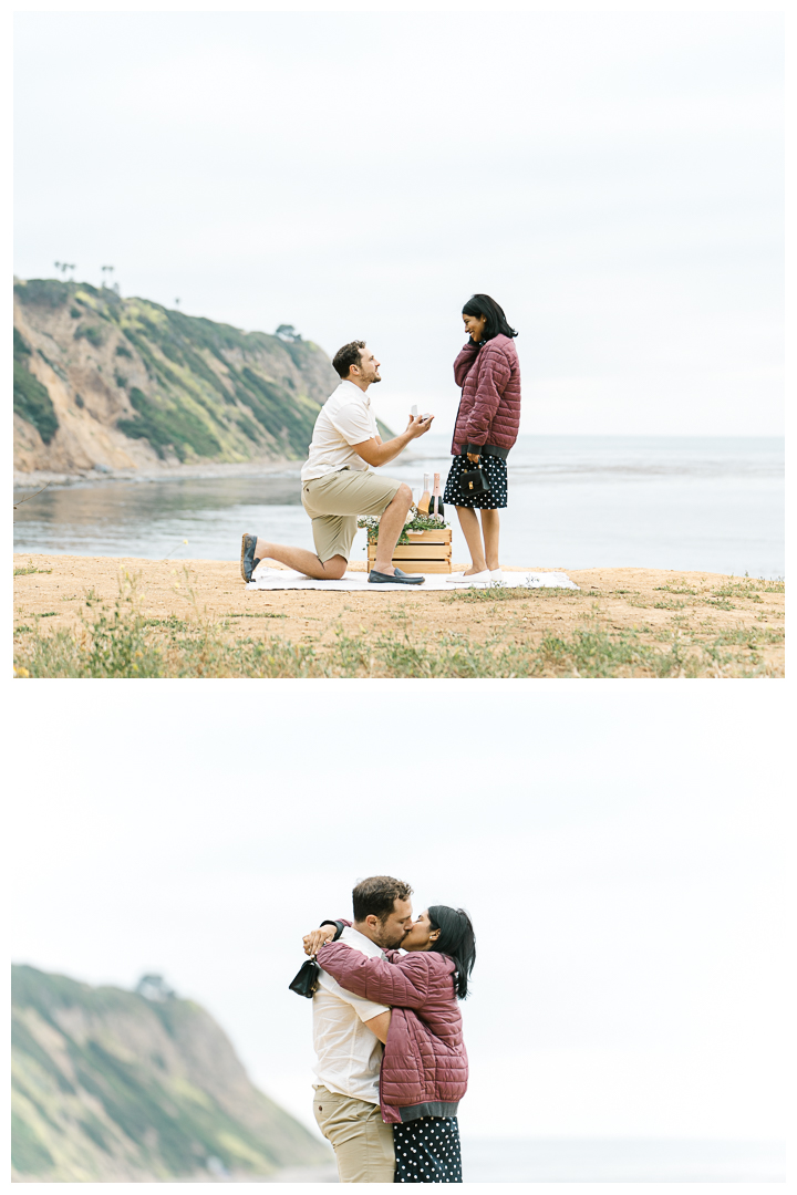 Bluff Cove Surprise Marriage Proposal in Palos Verdes | Marcy & Alex