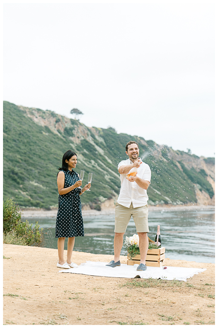 Bluff Cove Surprise Marriage Proposal in Palos Verdes | Marcy & Alex