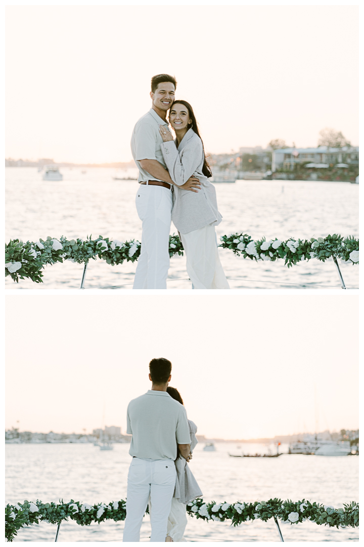 Romantic Boat Proposal in Newport Beach, California | Mary & Thomas