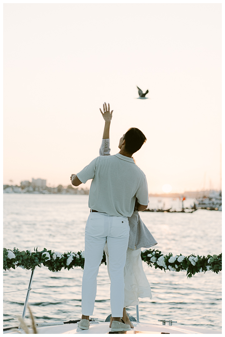 Romantic Boat Proposal in Newport Beach, California | Mary & Thomas