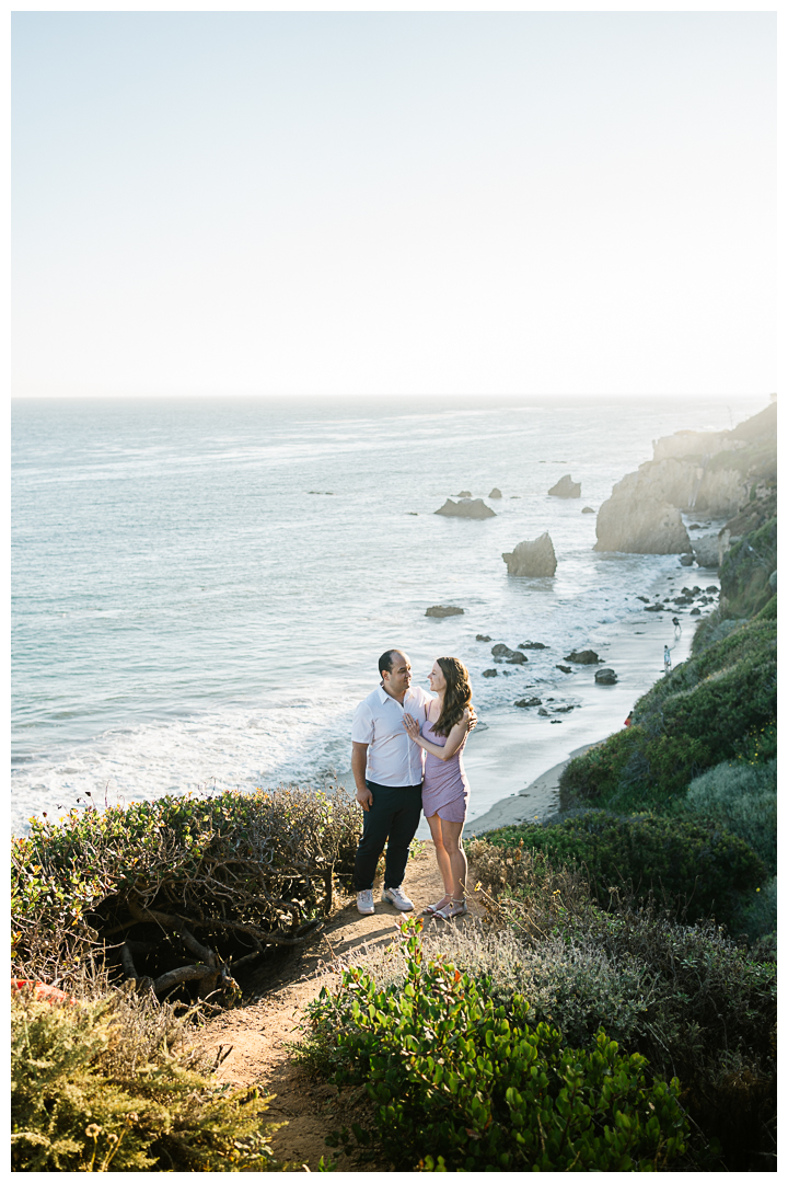 Malibu El Matador Beach Engagement Photos | Angie & Adili