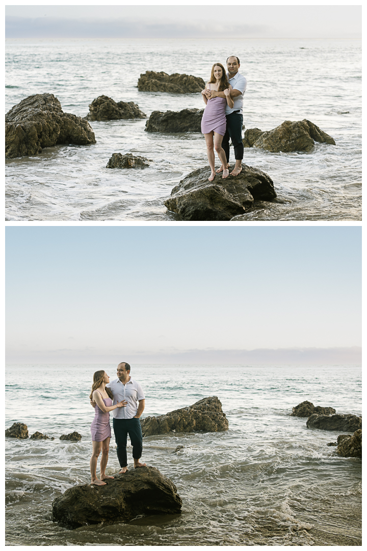 Malibu El Matador Beach Engagement Photos | Angie & Adili