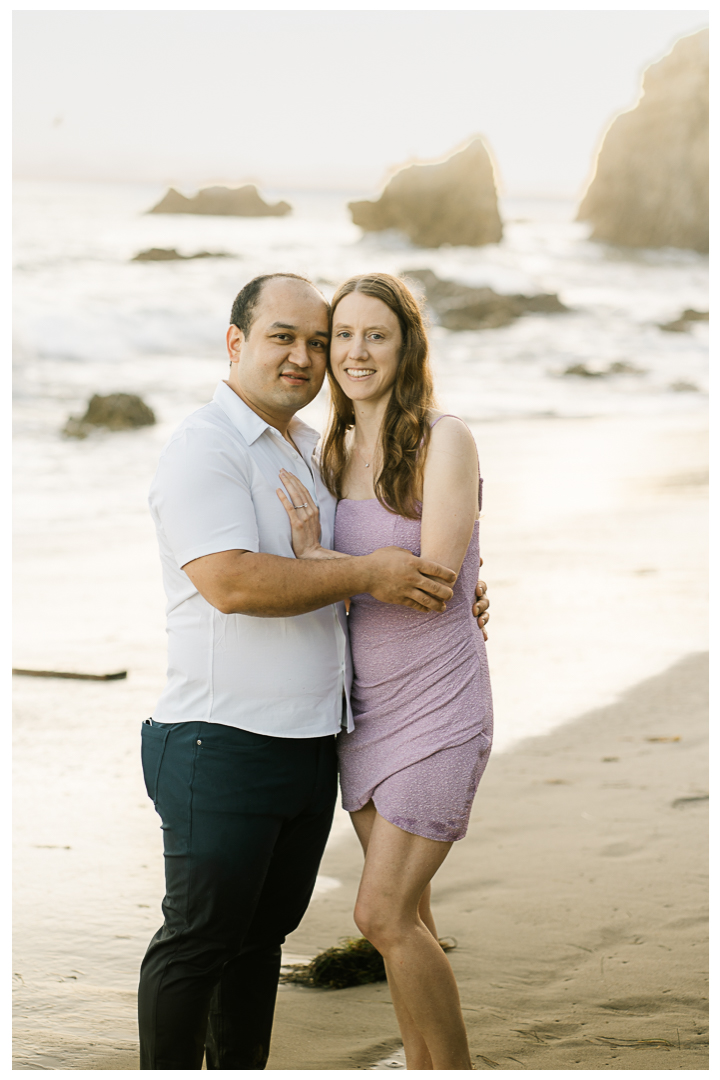 Malibu El Matador Beach Engagement Photos | Angie & Adili