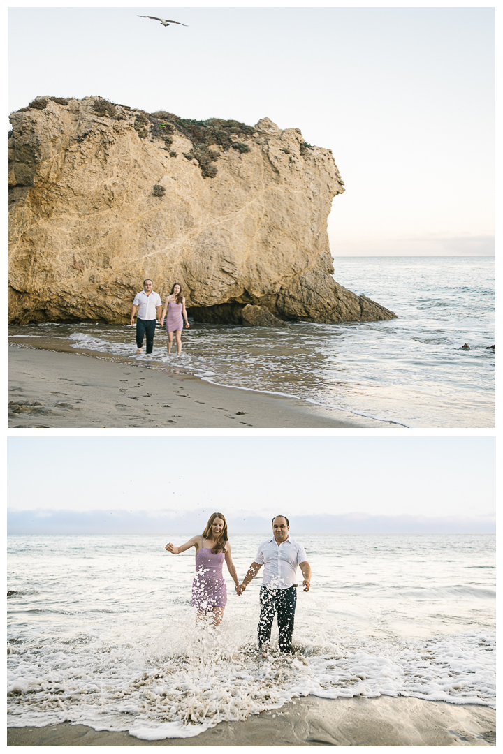 Malibu El Matador Beach Engagement Photos | Angie & Adili