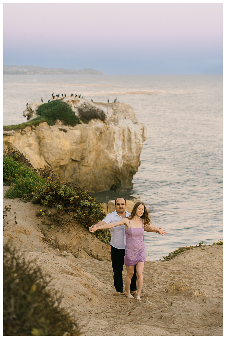 Malibu El Matador Beach Engagement Photos | Angie & Adili