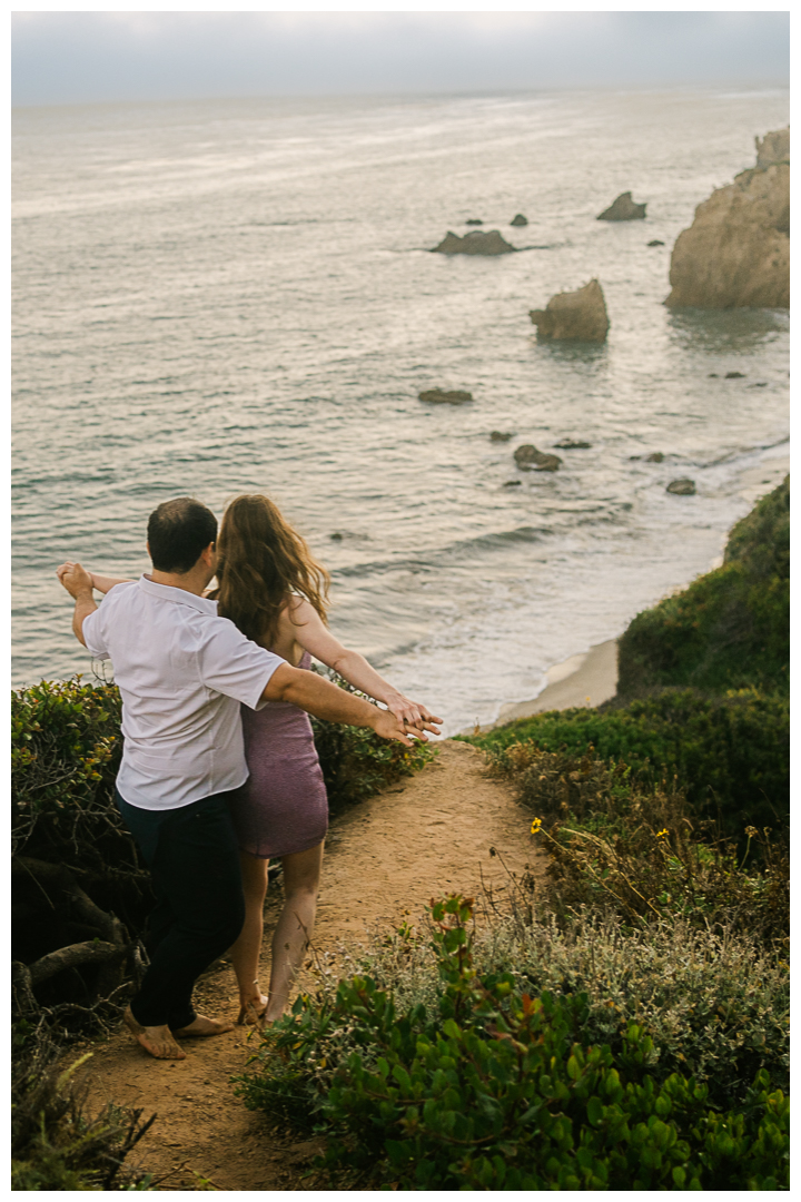 Malibu El Matador Beach Engagement Photos | Angie & Adili