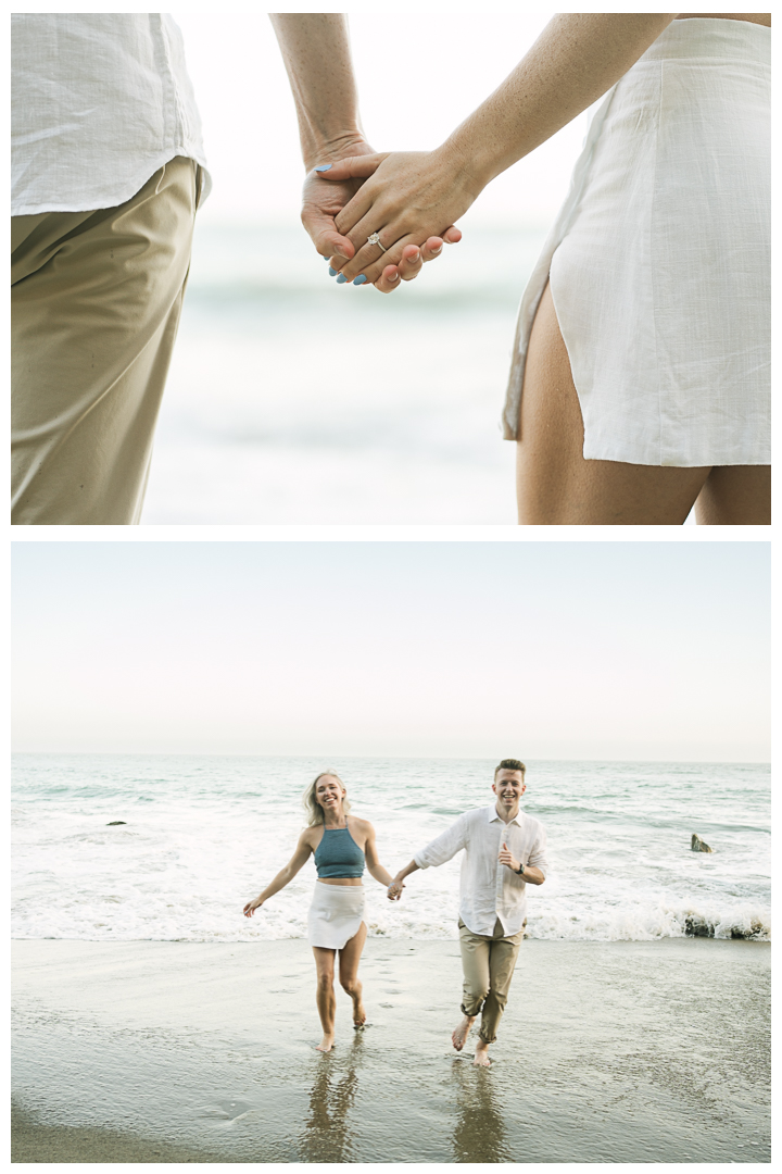 Malibu El Matador Beach Surprise Proposal & Engagement | Beth & Ian