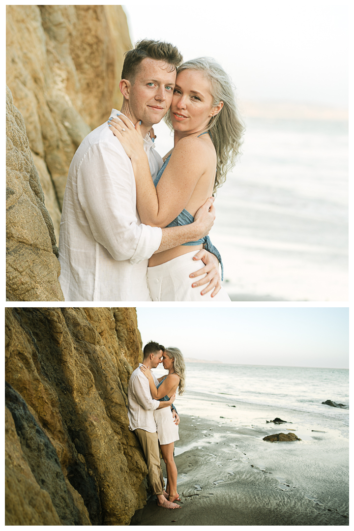 Malibu El Matador Beach Surprise Proposal & Engagement | Beth & Ian