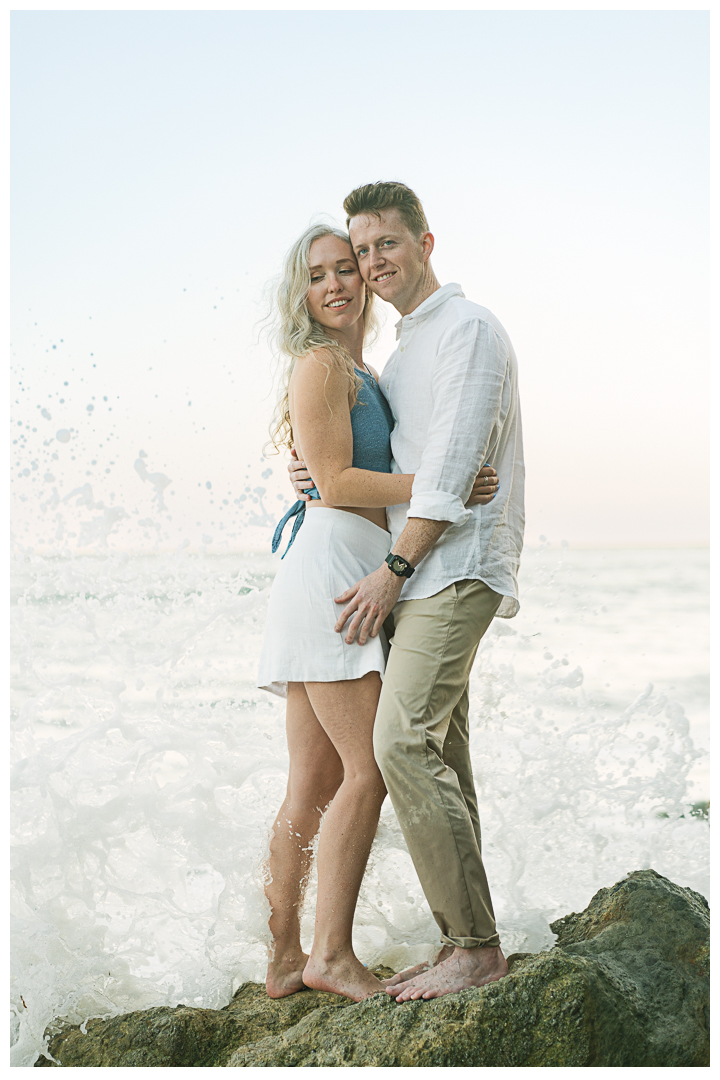 Malibu El Matador Beach Surprise Proposal & Engagement | Beth & Ian