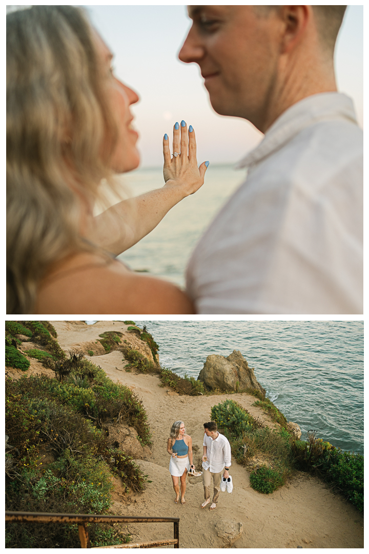 Malibu El Matador Beach Surprise Proposal & Engagement | Beth & Ian