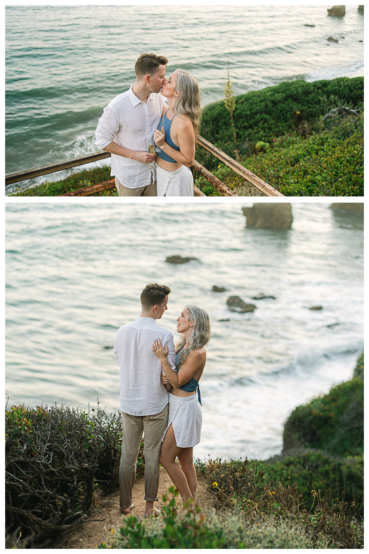 Malibu El Matador Beach Surprise Proposal & Engagement | Beth & Ian