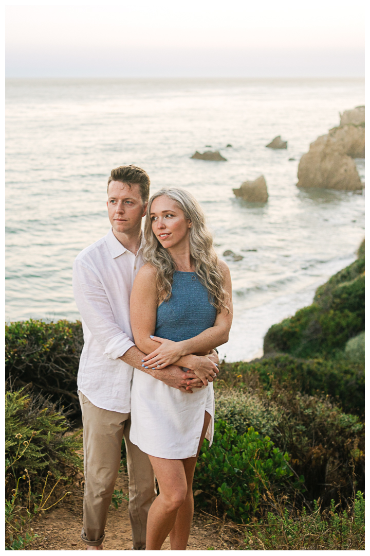 Malibu El Matador Beach Surprise Proposal & Engagement | Beth & Ian