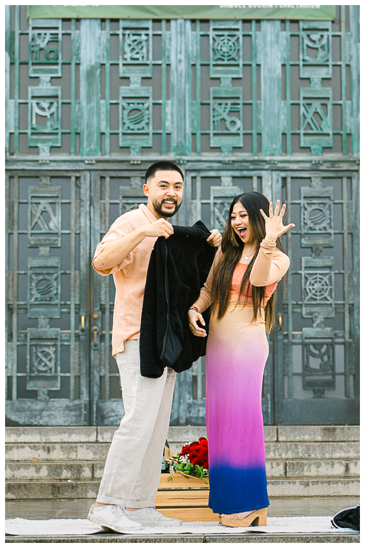 Griffith Observatory Proposal & Engagement Photos & Video | Kimberly & Kasey