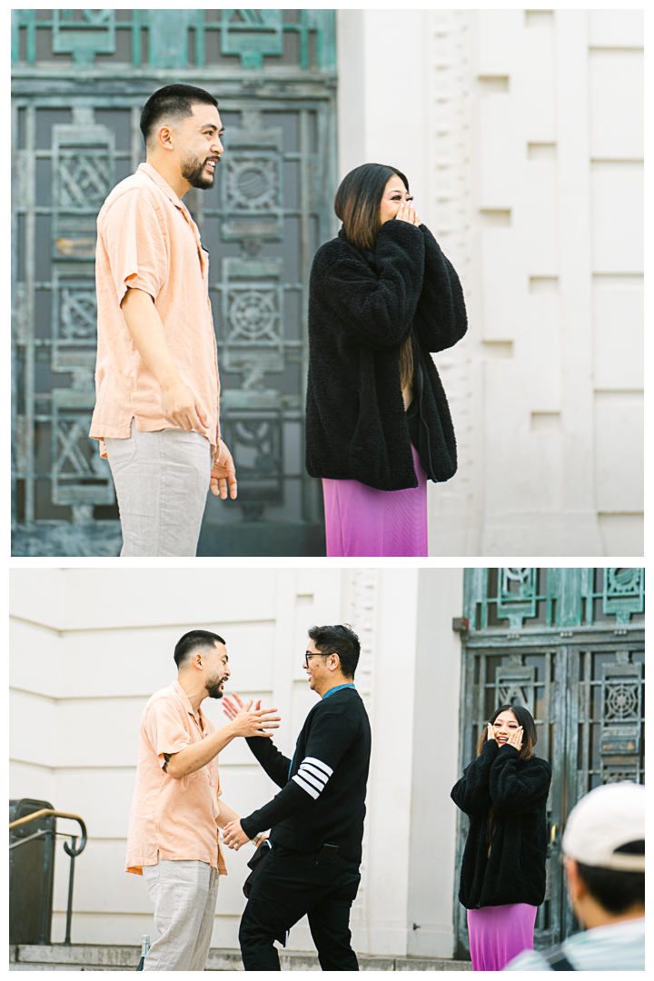 Griffith Observatory Proposal & Engagement Photos & Video | Kimberly & Kasey