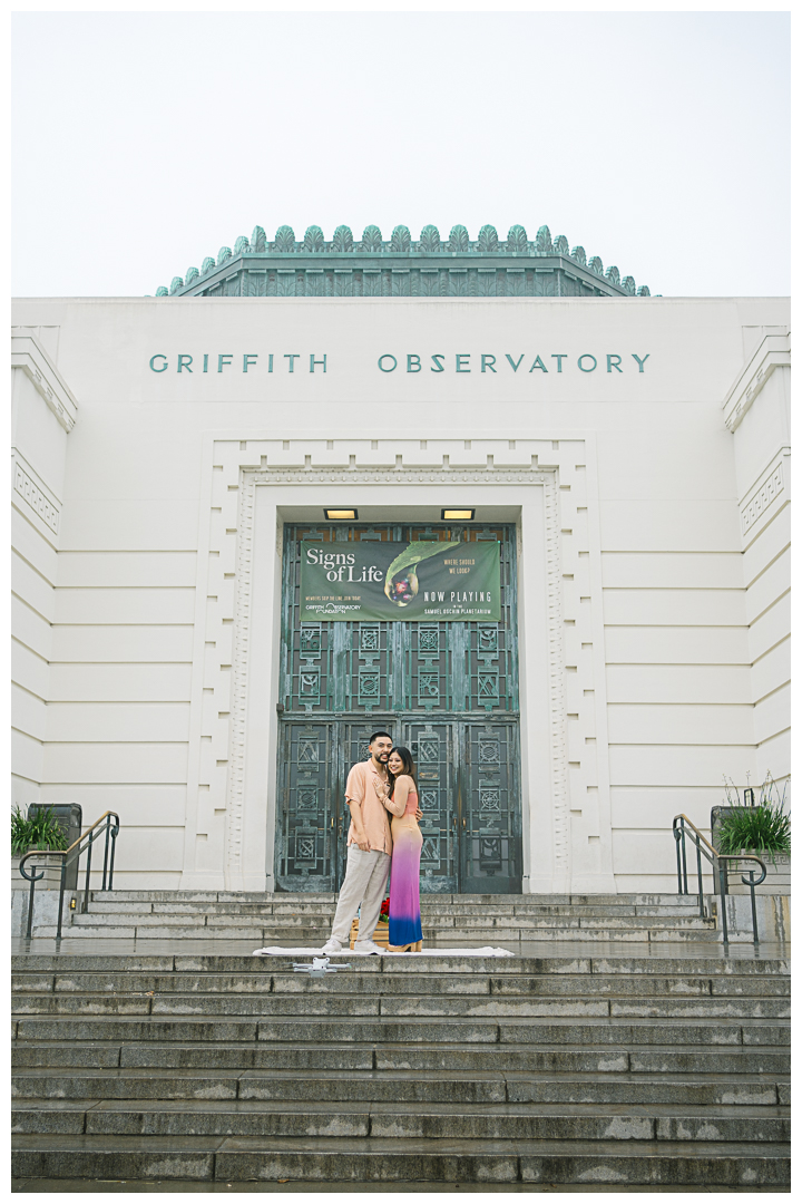 Griffith Observatory Proposal & Engagement Photos & Video | Kimberly & Kasey