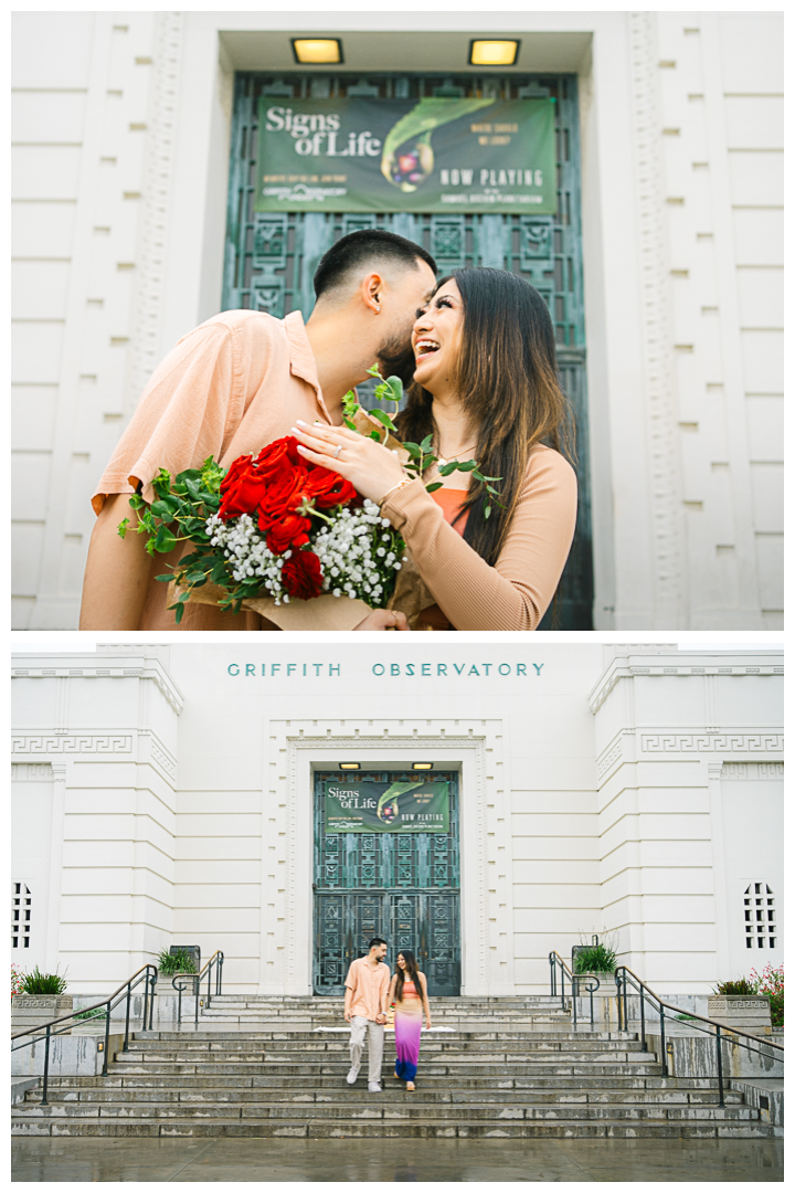 Griffith Observatory Proposal & Engagement Photos & Video | Kimberly & Kasey