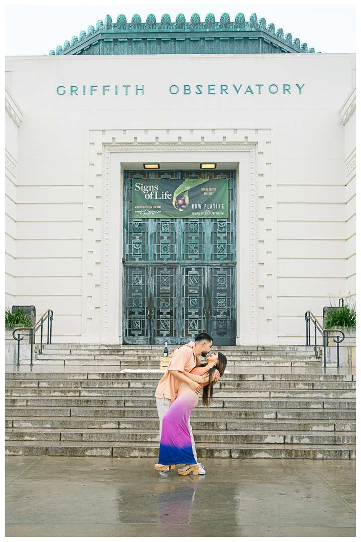 Griffith Observatory Proposal & Engagement Photos & Video | Kimberly & Kasey