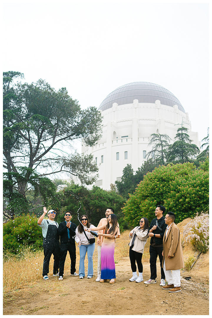 Griffith Observatory Proposal & Engagement Photos & Video | Kimberly & Kasey