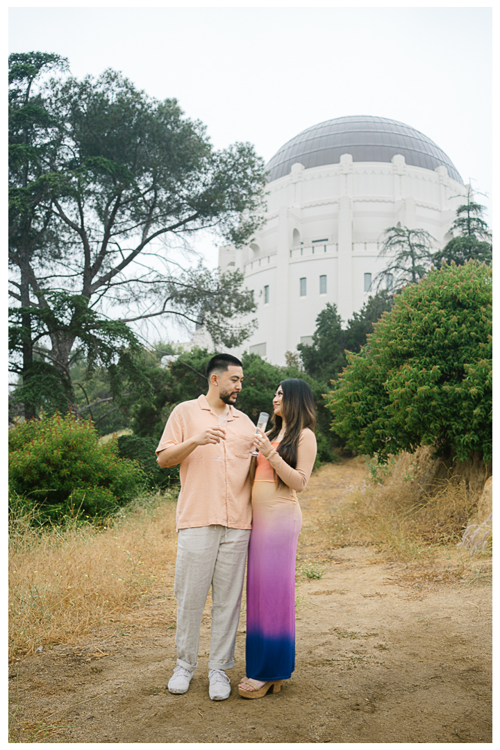 Griffith Observatory Proposal & Engagement Photos & Video | Kimberly & Kasey