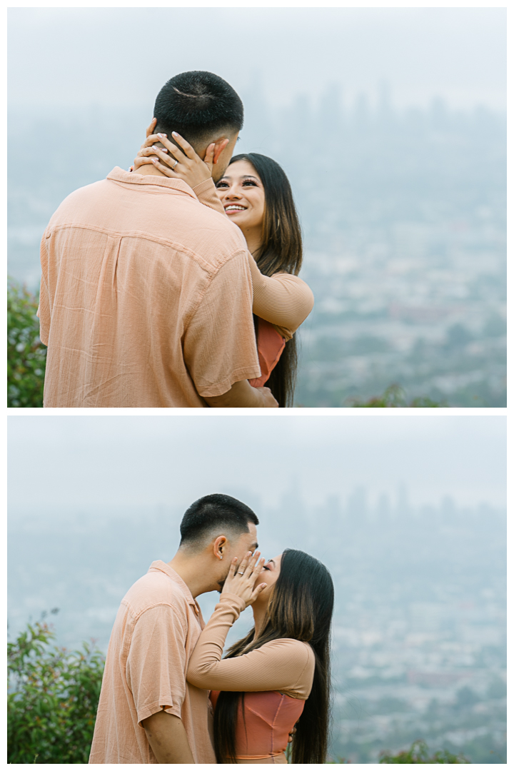 Griffith Observatory Proposal & Engagement Photos & Video | Kimberly & Kasey